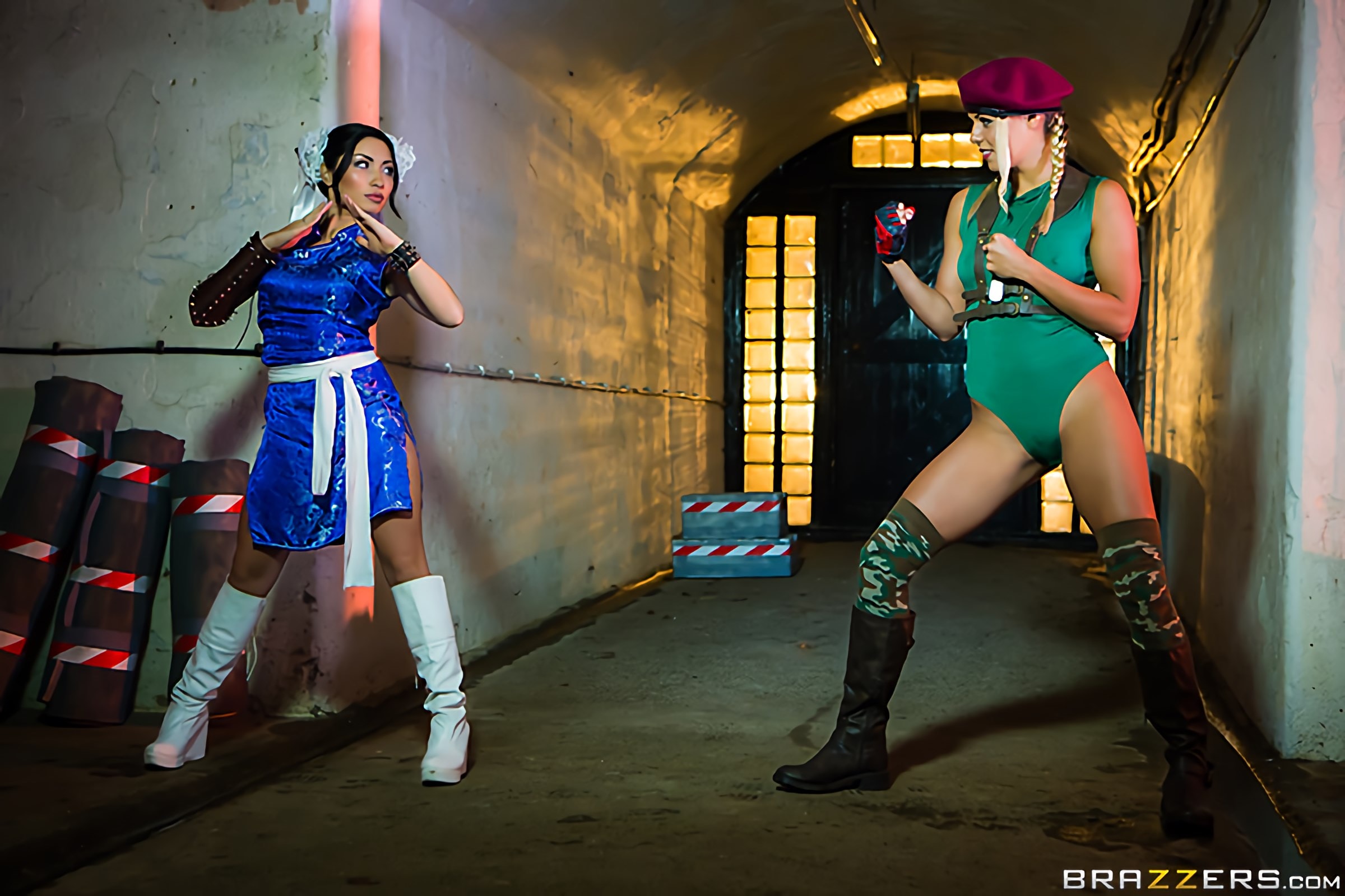 Brazzers 'Sex Fighter- Chun Li vs Cammy (XXX Parody)' starring Christen Courtney (Photo 1)